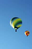 Hot air balloons in the sky