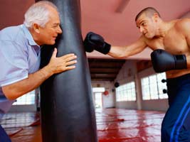 A boxer and his coach